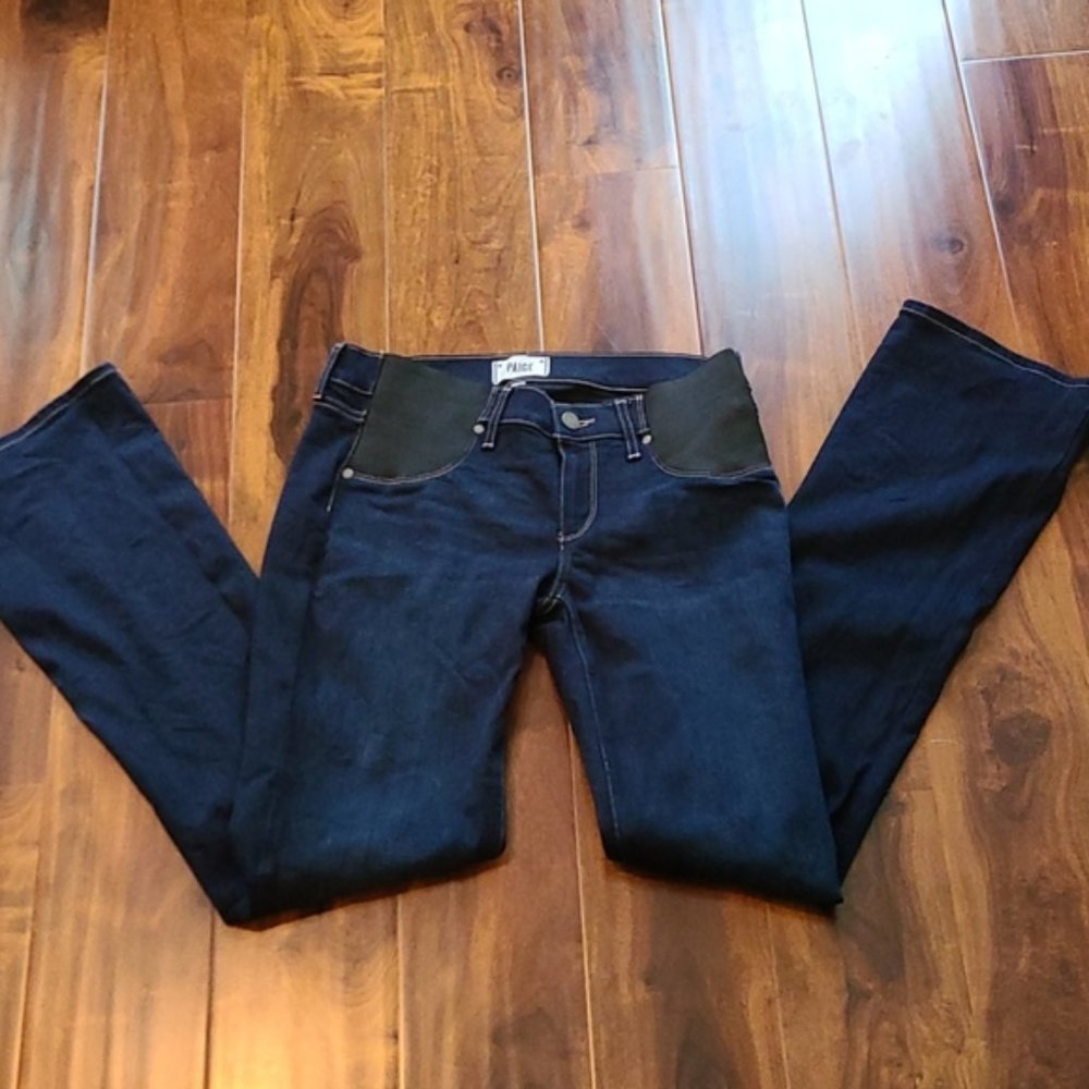 🌟Host Pick🌟 Never Worn: PAIGE Manhattan Bootcut Jeans dark wash and classic - Picture 10 of 15
